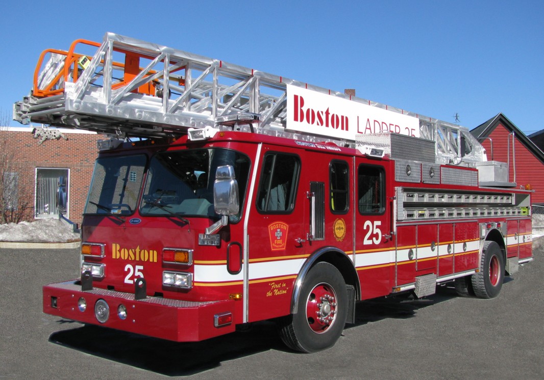 Boston, Ladder 25 Fire trucks, Fire trucks pictures